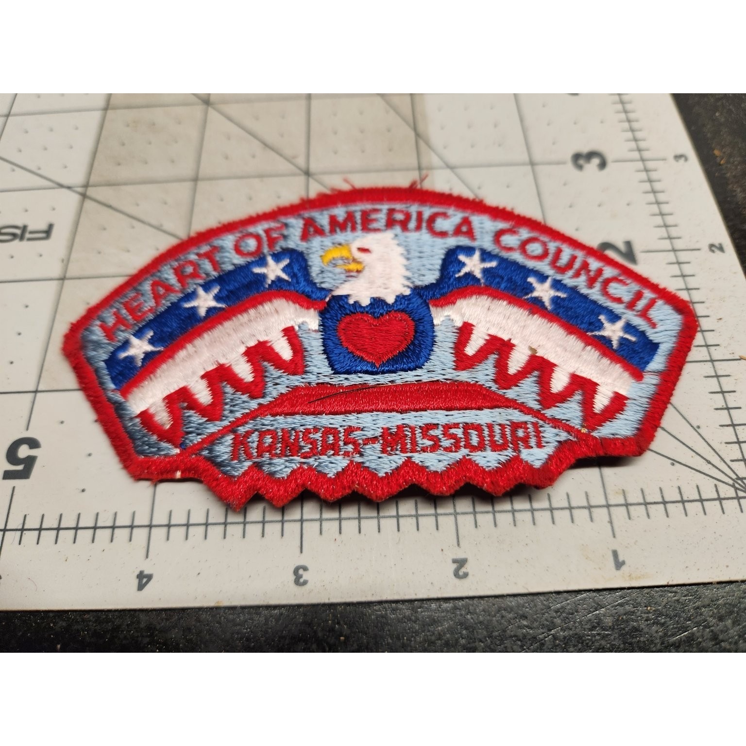 Heart Of America Council Scout Patch Kansas Missouri Eagle